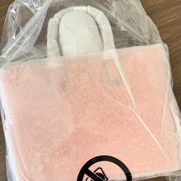 NWT Michael Kors Purple Jodie Small Logo Jacquard Tote Bag - Picture 7 of 7